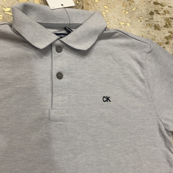 Calvin Klein Jeans Short Sleeve collared Polo Shirt 10/12 - Picture 2 of 2